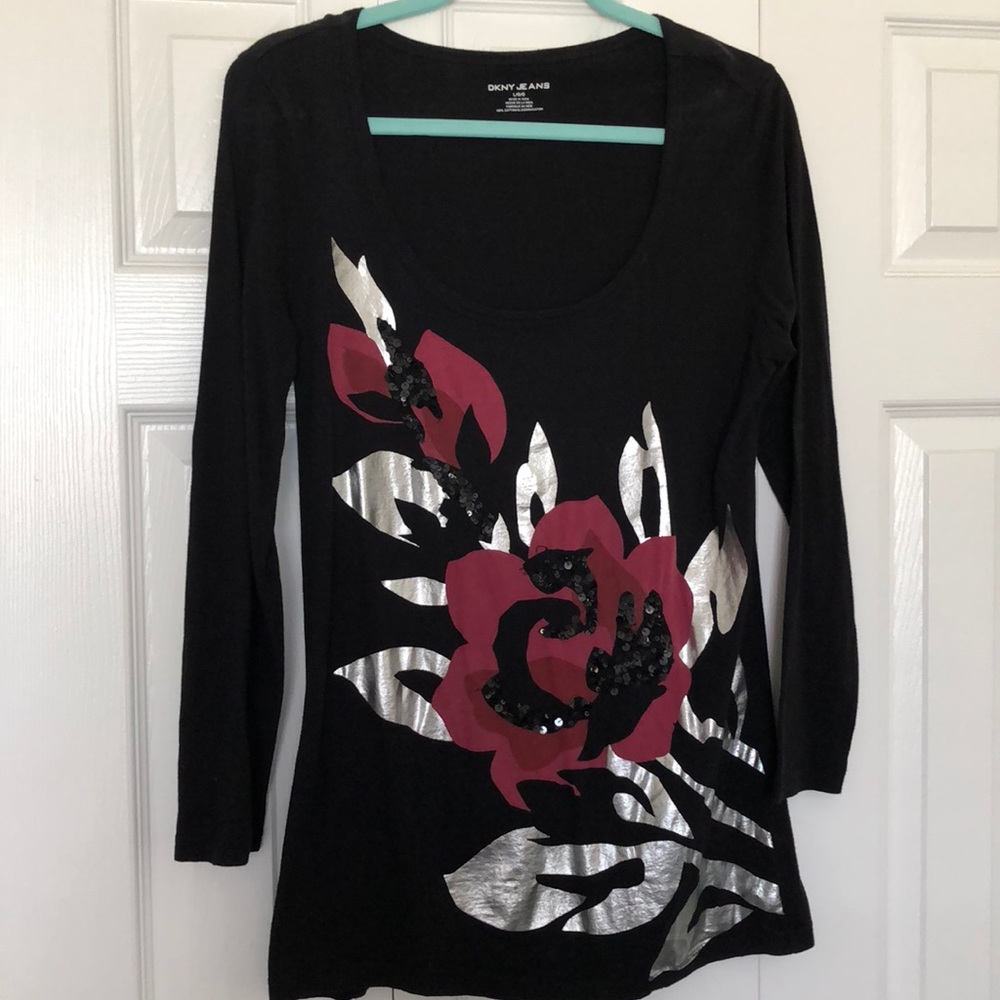 ❌SOLD❌ Dress top with flower pattern